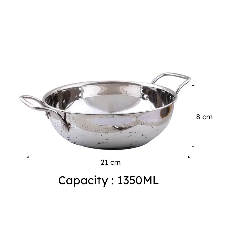 Toyo Induction Safe Kadhai - 1350 mL / 7 Inches media 6