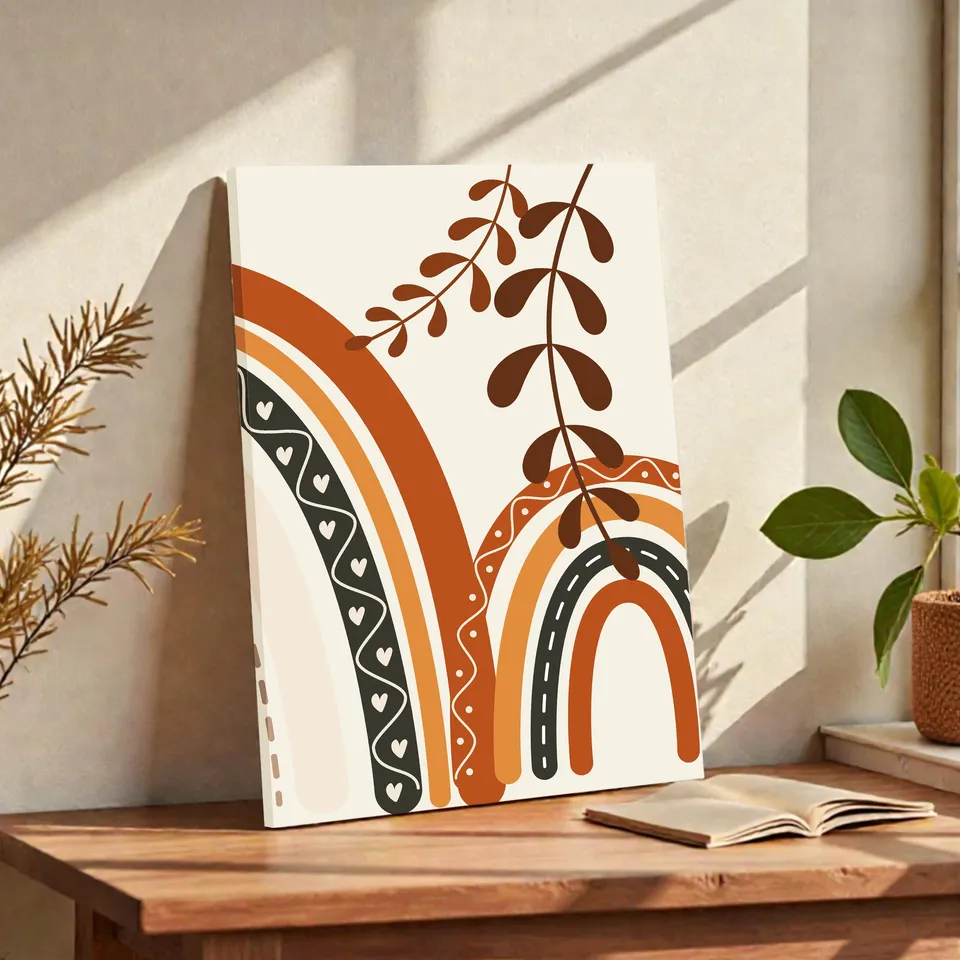 Boheme Bliss Cotton Canvas Wall Painting media 6
