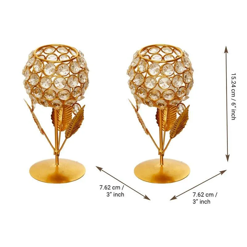 Samoda Crystal Tealight Candle Holder - Set Of Two media 4