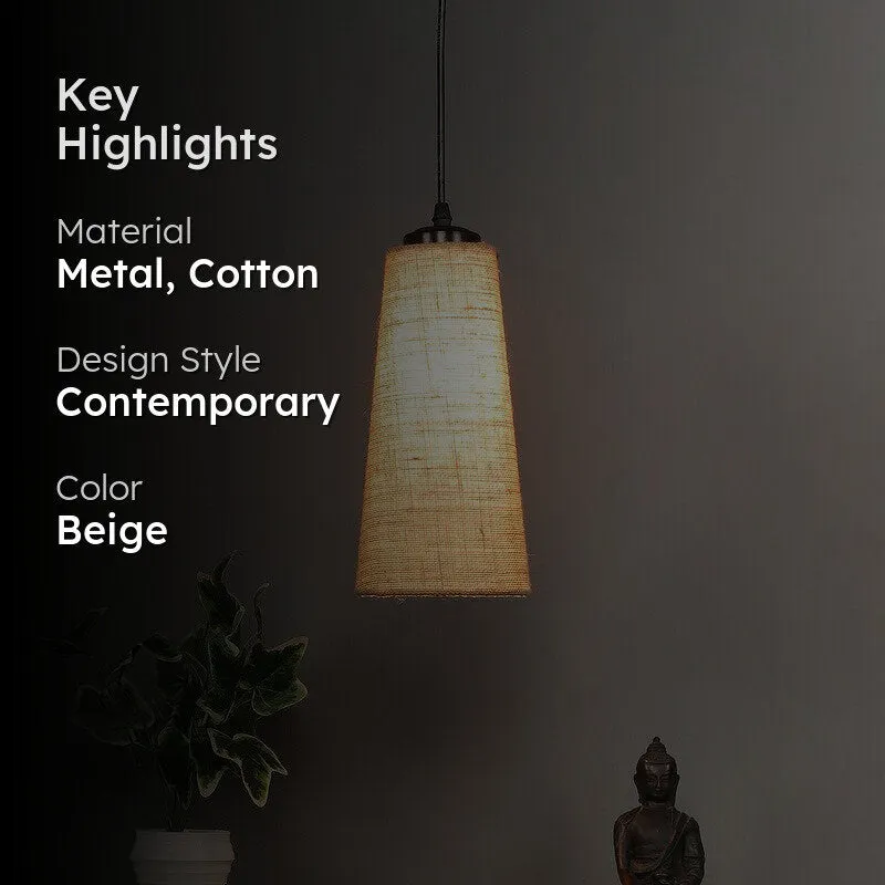 Solarae Metal Ceiling Lamp - Beige media 2
