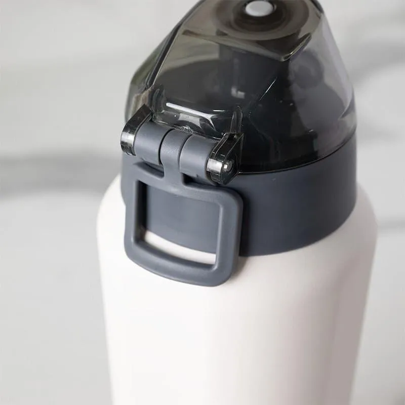 Hydra Hue Hot & Cold Thermos Water Bottle (White & Grey, 650 mL Each) - Set Of Two media 4
