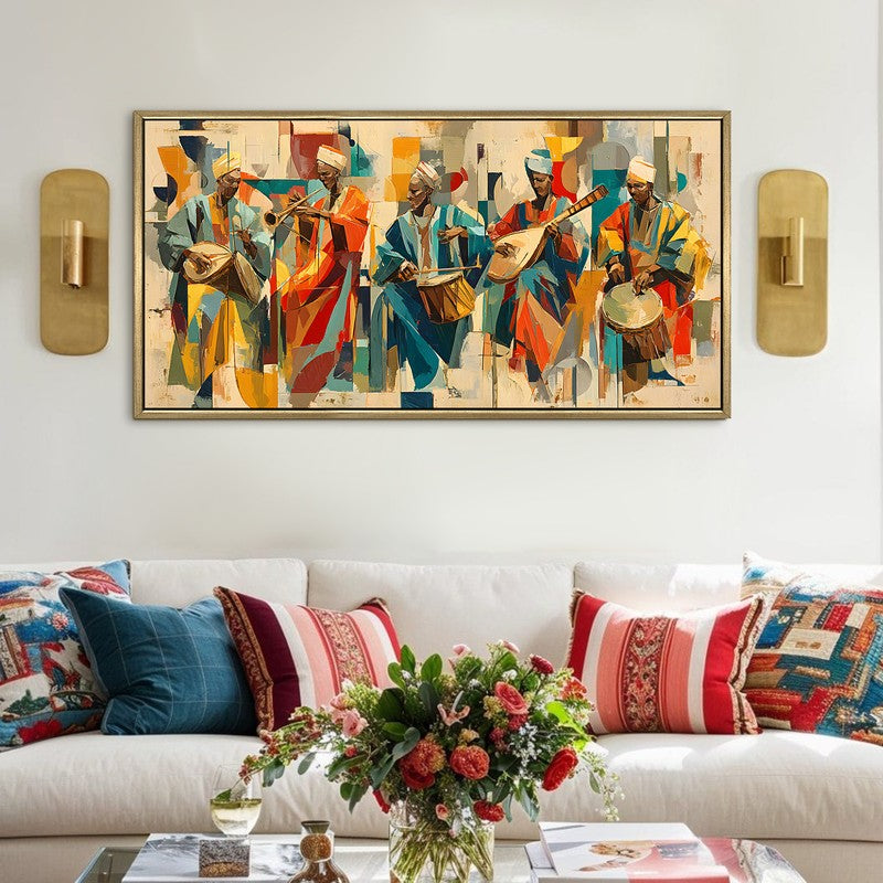 Syncopated Souls Canvas Wall Painting With Frame