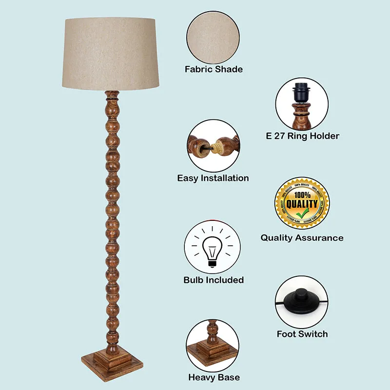 Elfin Noir Floor Lamp - Beige media 4