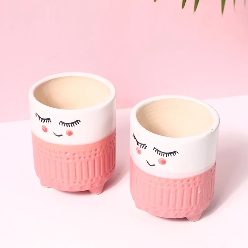 Plant Pal Ceramic Planter - Pink media 5