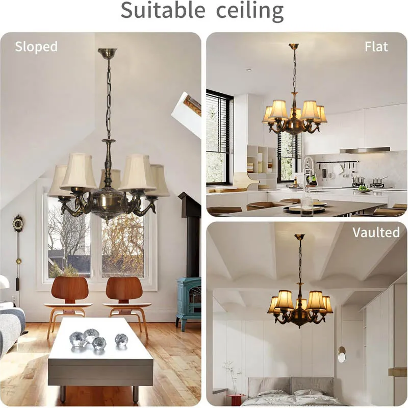 Amsu Conical Golden Antique Ceiling Lamp media 5