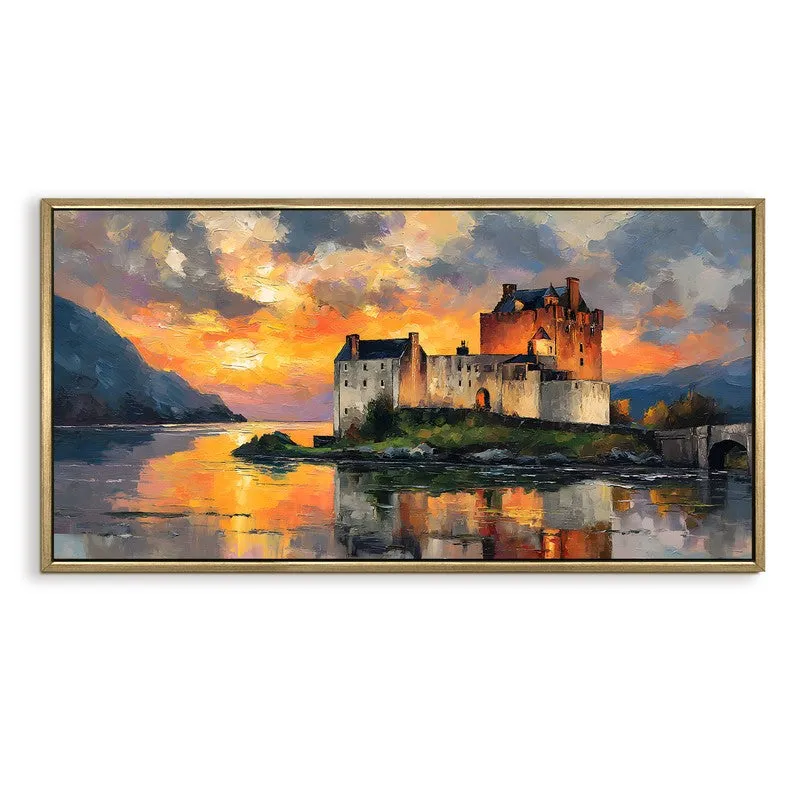 Ancient Walls Canvas Wall Painting With Frame media 3