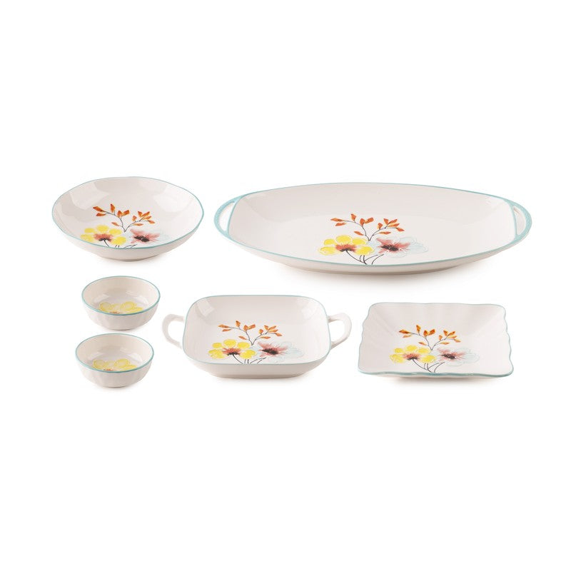 Saffron Porcelain Snack Set - Six Piece Set media 5