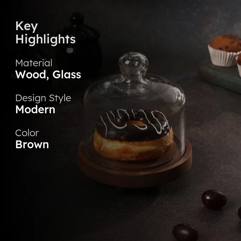 Emmett Cake Stand With Dome media 2