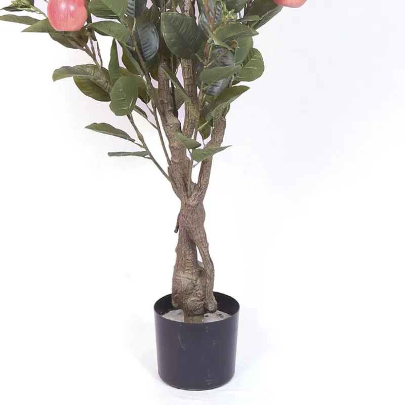 Classic Artificial Apple Tree With Black Plastic Pot media 6