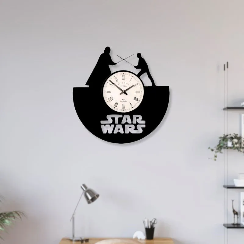 Starvex Steel Analog Wall Clock - Black media 3