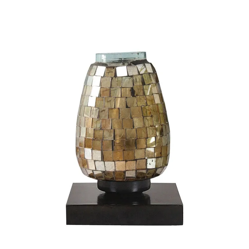 Prismate Mosaic Glass Table Lamp With Wooden Base media 5