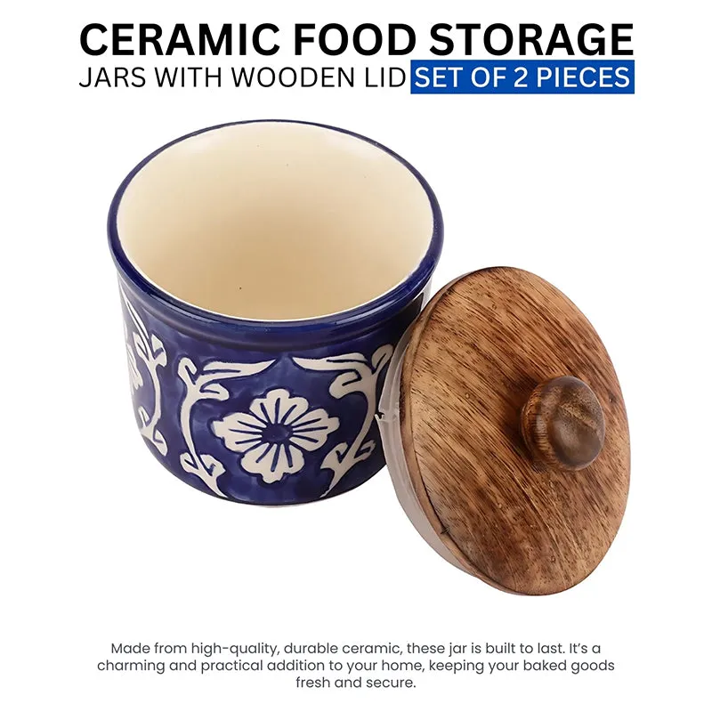 Preyasi Ceramic Jar (300 mL Each) - Set Of Two media 6