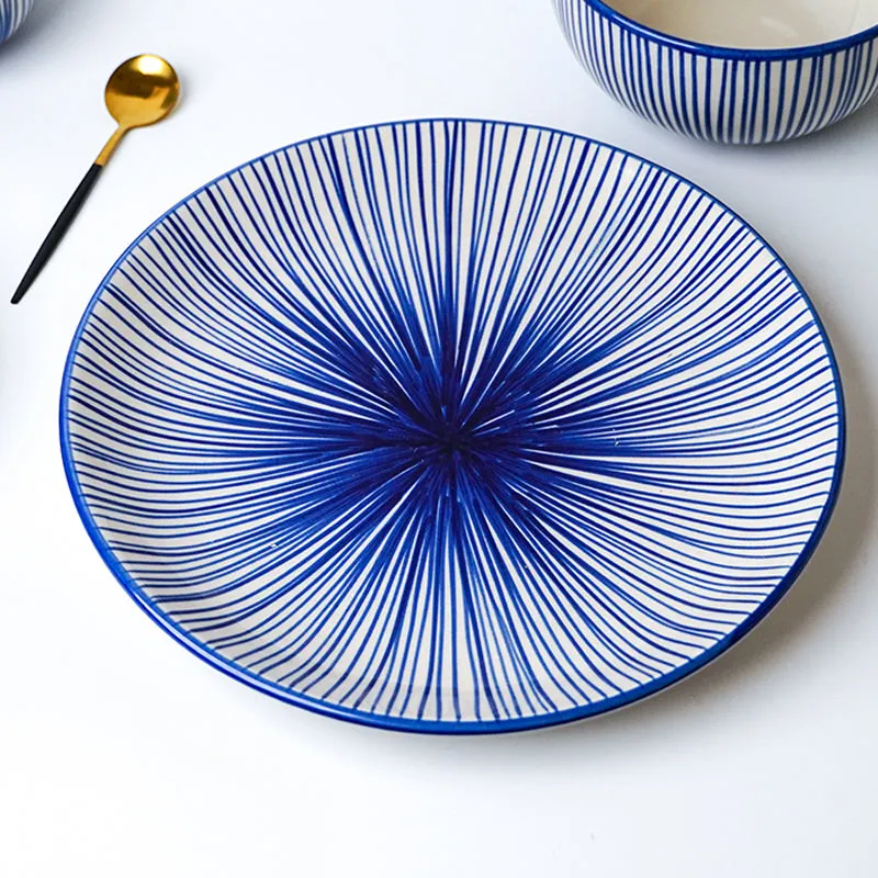 Fiora Handpainted Ceramic Dinner Set - 22 Piece Set media 8