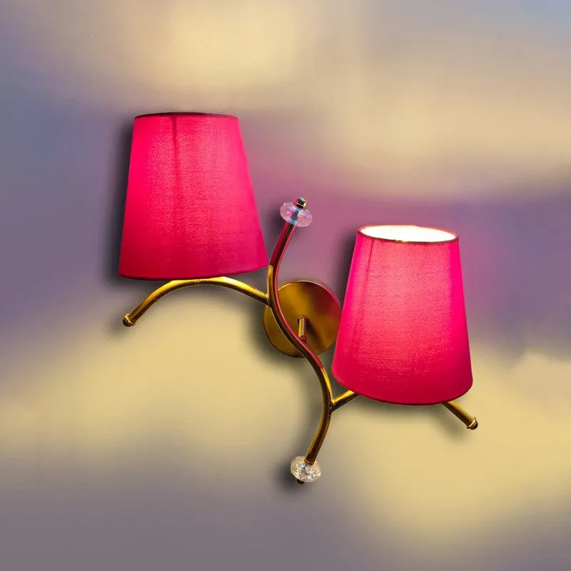 GlowStem Twin Cotton Wall Lamp - Pink media 5