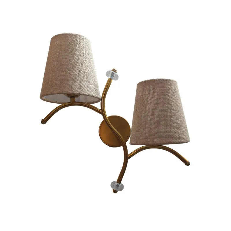 GlowStem Twin Jute Wall Lamp - Beige media 4
