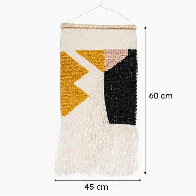 Qiana Abstract Woven Wool Wall Hanging media 5