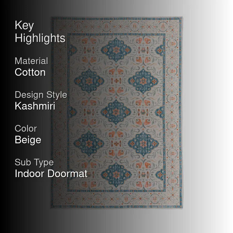 Thyra Cotton Door Mats - Beige media 2