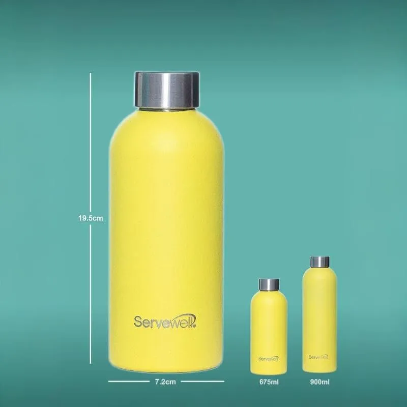Steel Elegance Elixir Bottle (675 mL) - Lemon Yellow media 5