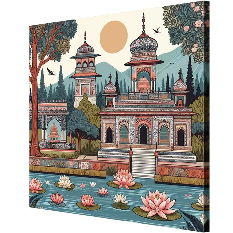 Indian Raj Mahal Wall Painting media 5
