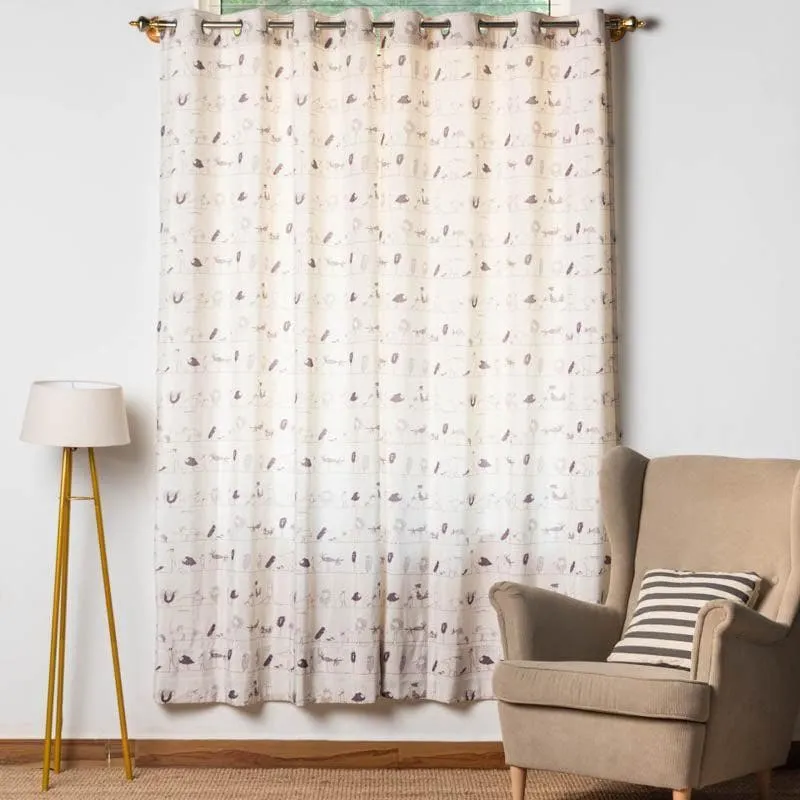 Stone Age Cotton Curtains media 1