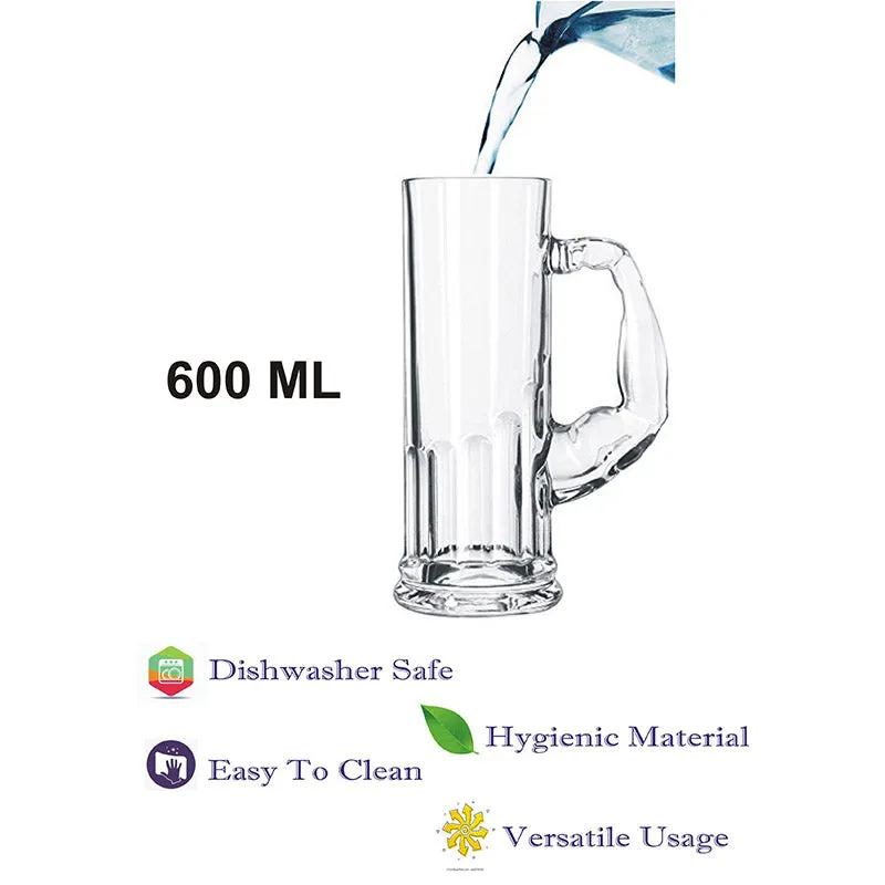 Misty Beer Mug (600 ML) - Set Of Six media 5