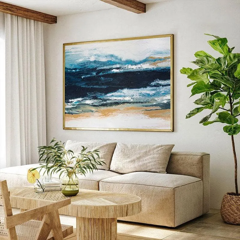 Highland Chaos Canvas Wall Painting - Black Frame media 3