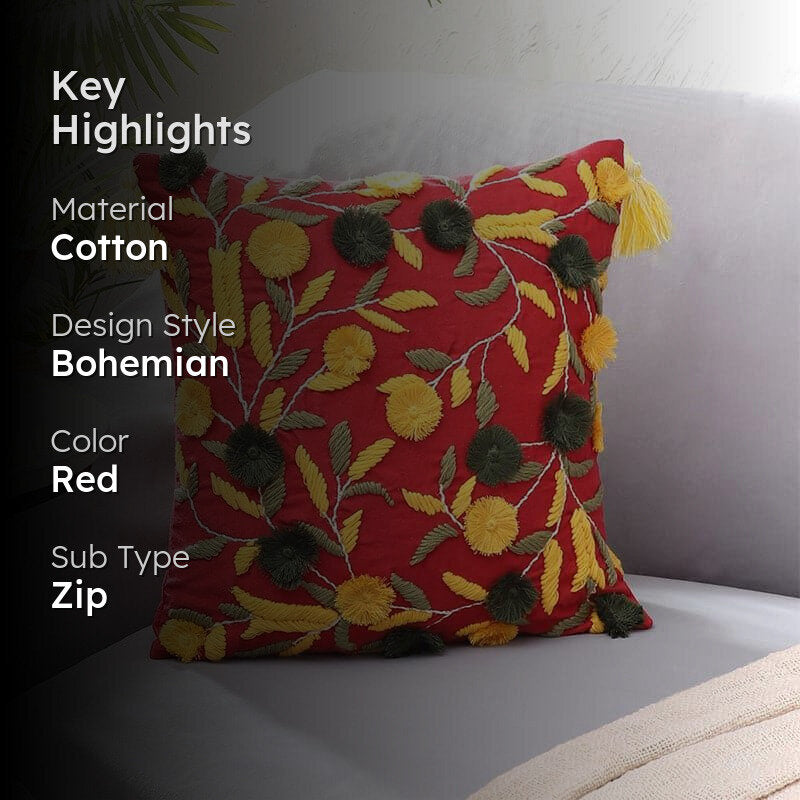 Floro Magica Cushion Cover - Red media 2