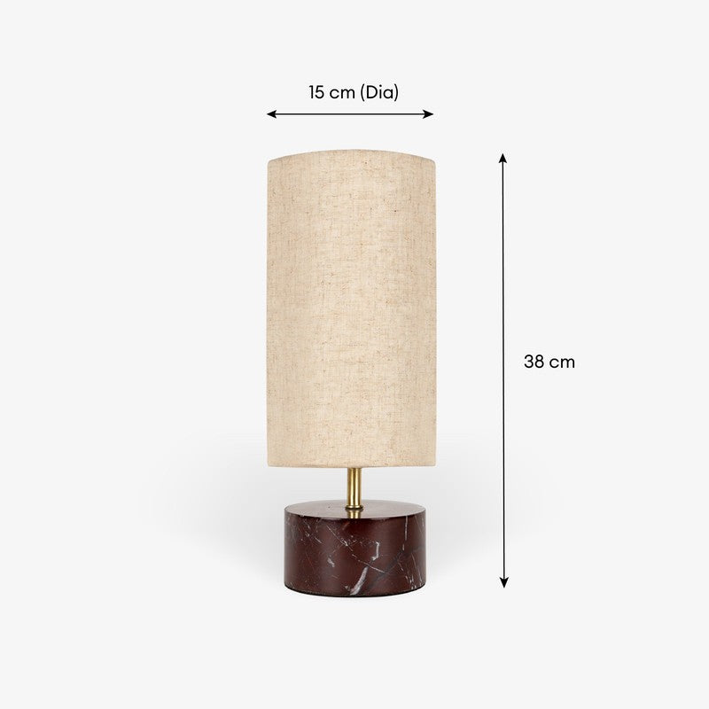 Orange Tree Kai MarbleTable Lamp - Brown,White media 7