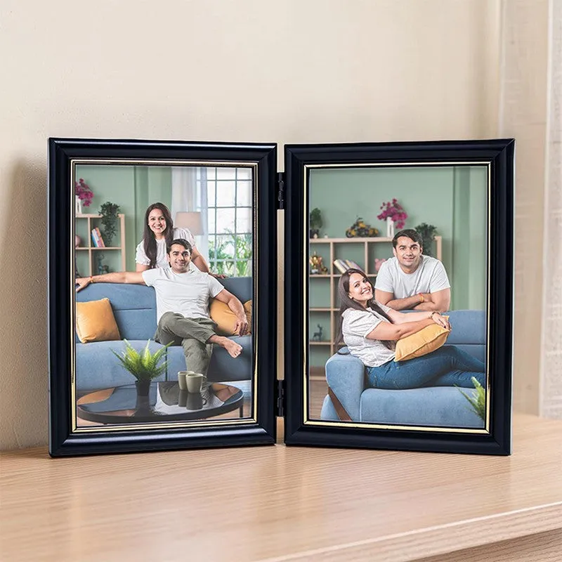 Glint Edge Duo Photo Frame - Black media 1