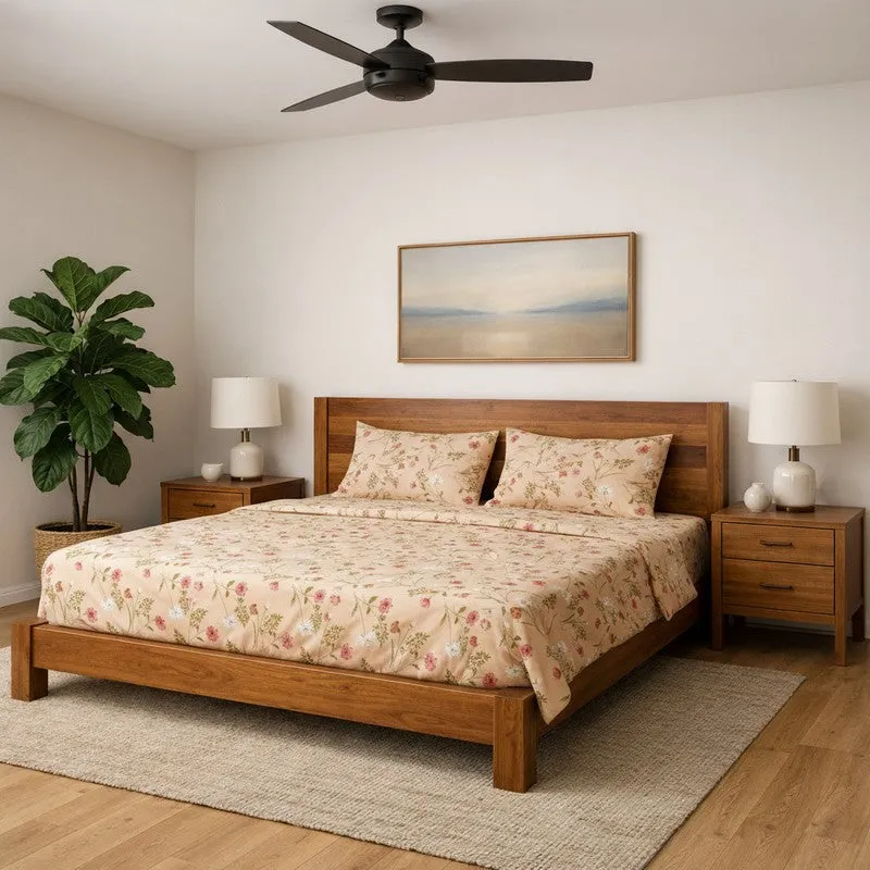 Floralista Microfiber Bedsheet  - 130 GSM media 1