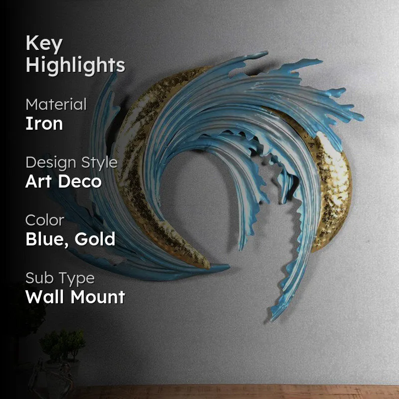 Form Of Water Iron Wall Accent media 2