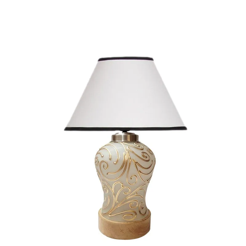 Lumithra Wooden Table Lamp - White media 4