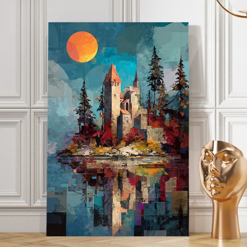 Serene Island Fortress Canvas Wall Art media 7