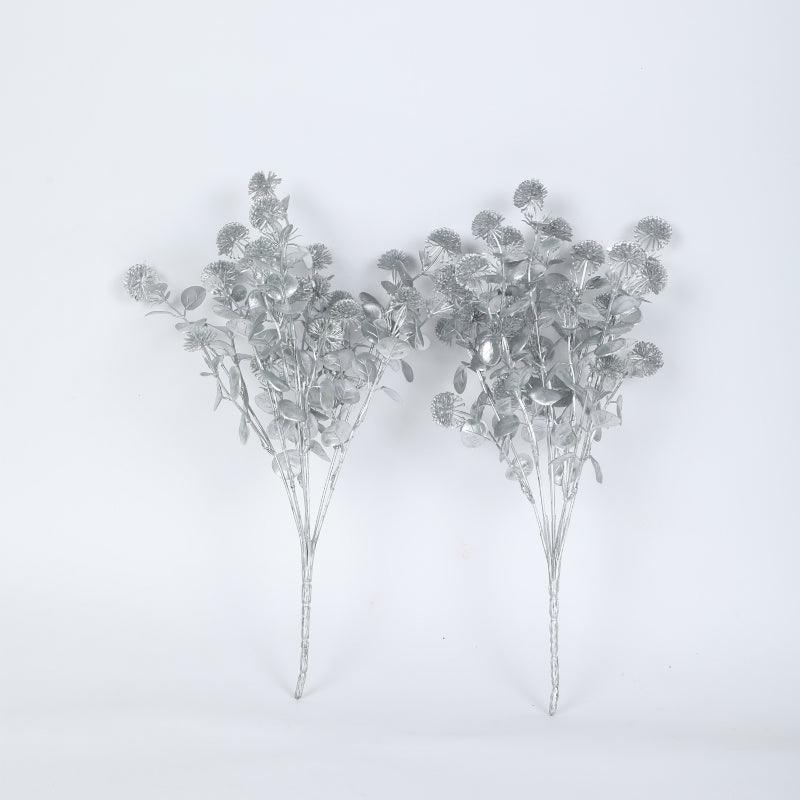 Faux Silver Dollar Eucalyptus Bunch (Silver) - Set Of Two media 4