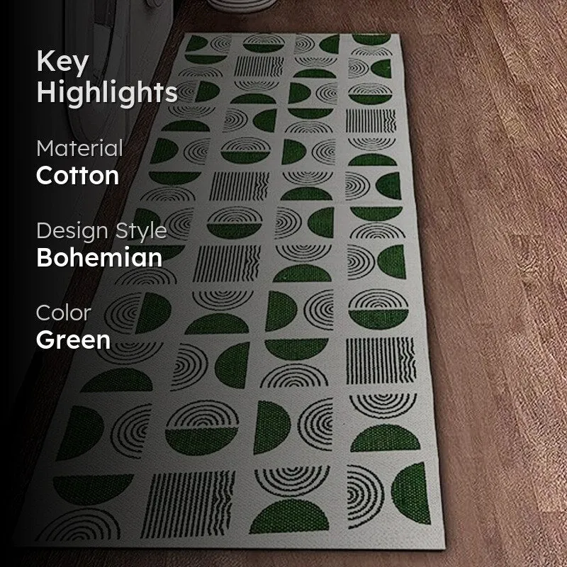 Boho Breeze Cotton Runner Rug media 2