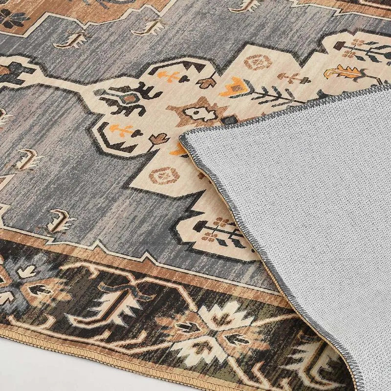 Zafran Velvet Rectangle Anti-Skid Carpet media 4