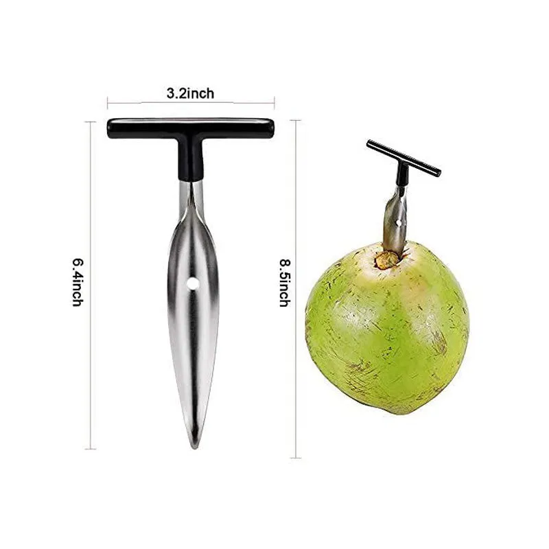 Core Ease Coconut Opener Steel Other Utilities - Silver - 11