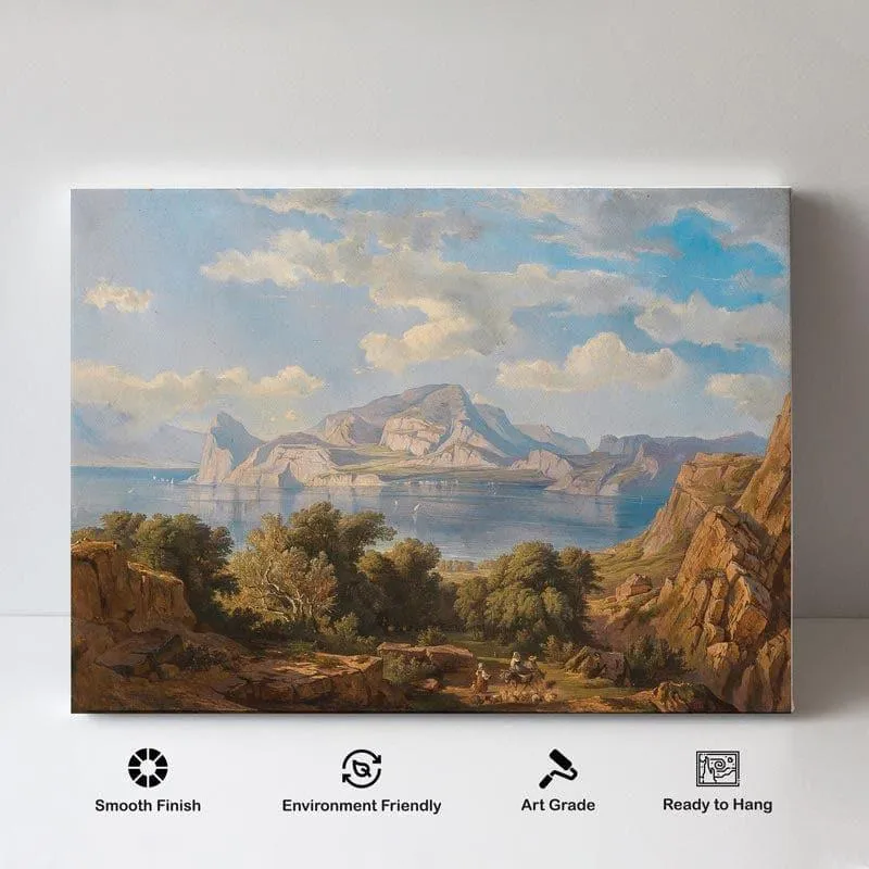 A View of Capo Beach Canvas Painting - Gallery Wrap media 4