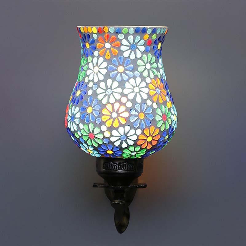 Petalled Up Glass & Metal Wall Lamp media 4