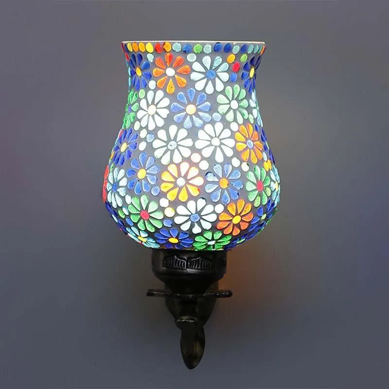 Petalled Up Glass & Metal Wall Lamp media 4