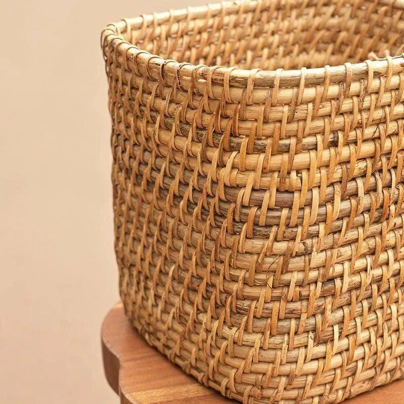 Ugaoo Square Cane Planter (20 CM) - Brown media 5