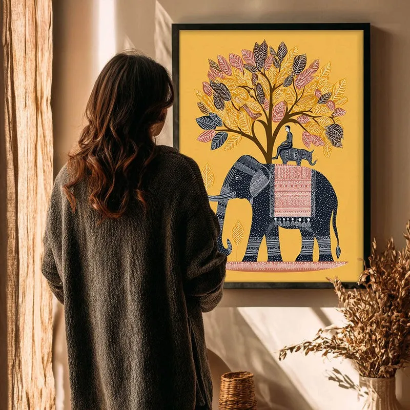 Gajtara Canvas Wall Painting With Black Frame media 7