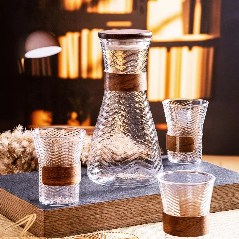 Glass Jug with Drinking Glasses (300 mL Each) - Seven Piece Set media 4