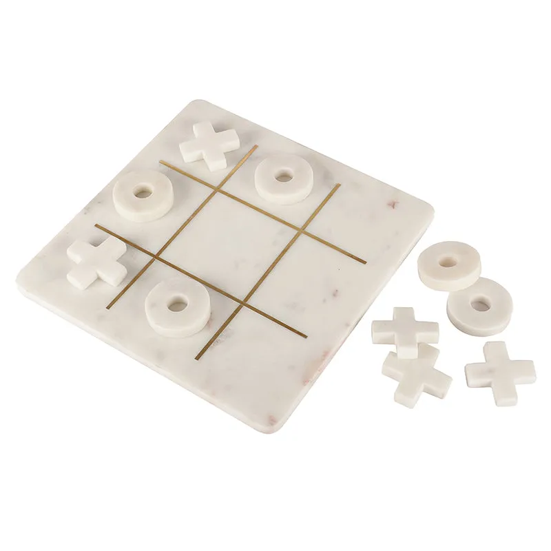 Equis Gild Marble Tic Tac Toe Game media 4