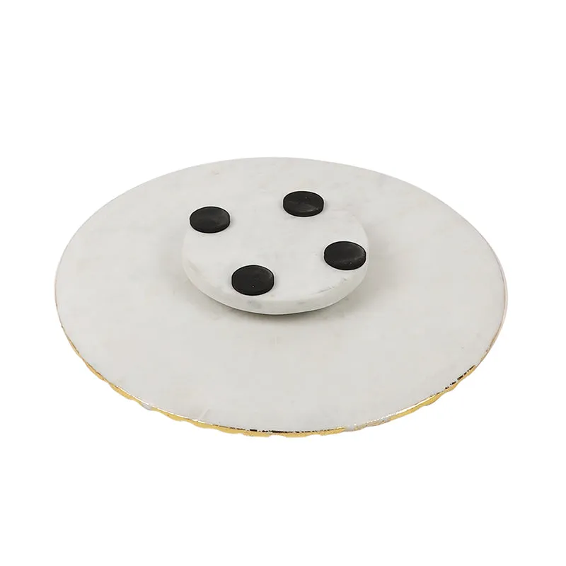 Cavallo Marble Cake Stand - White media 4