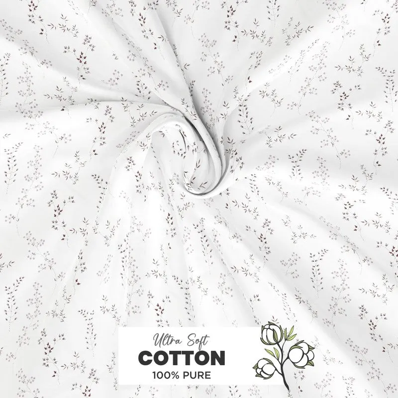 Elvoro Cotton Bedsheet (White) - 144 TC media 5