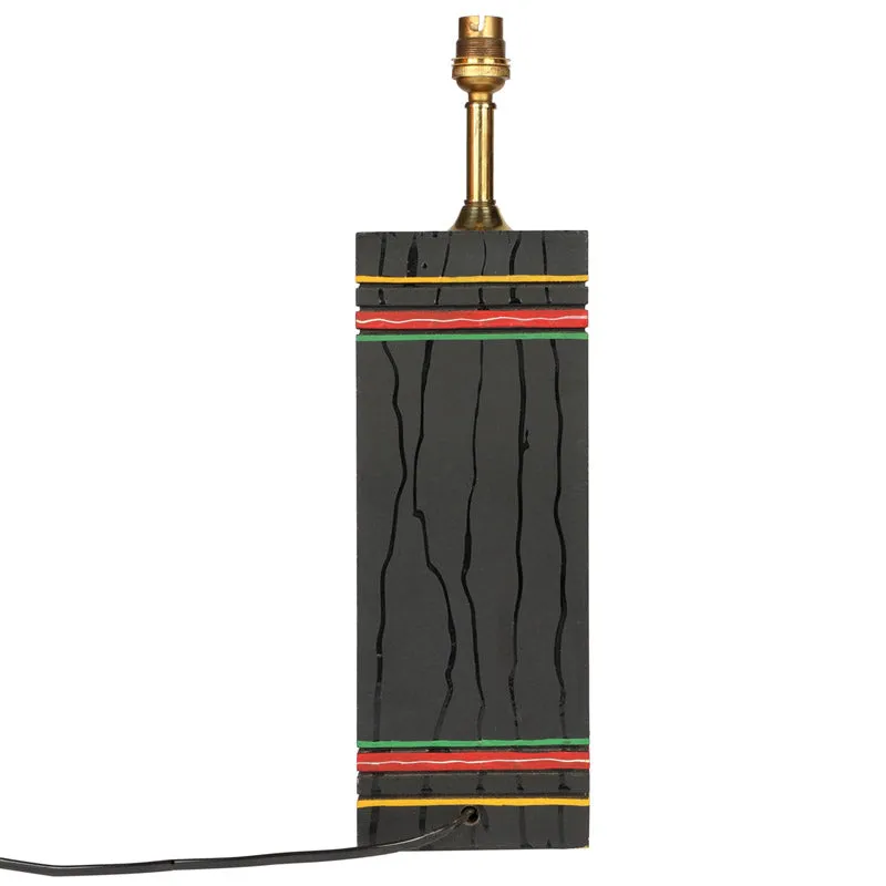 Jina Handcrafted Wooden Table Lamp - Multicolor media 5