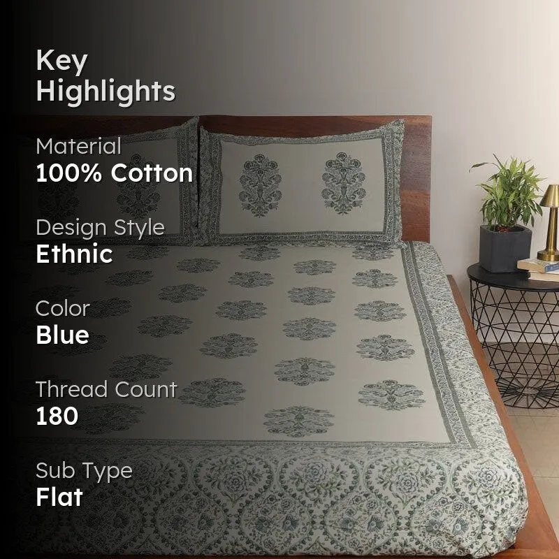 Gypsy Garden Cotton Bedsheet - 180 TC media 2