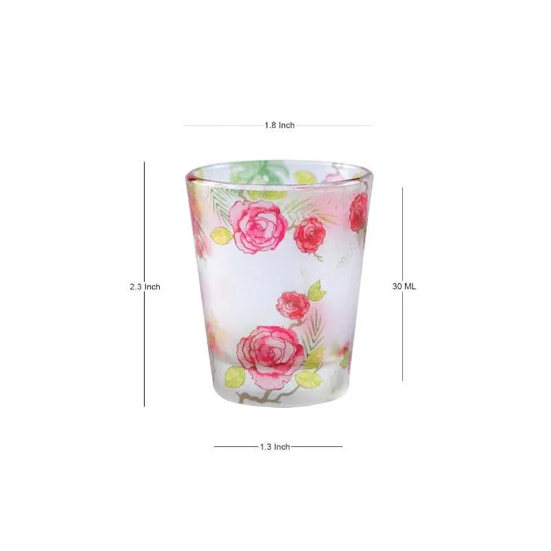 Rosey Romance Shot Glass (30 ml) - Set Of Four media 3