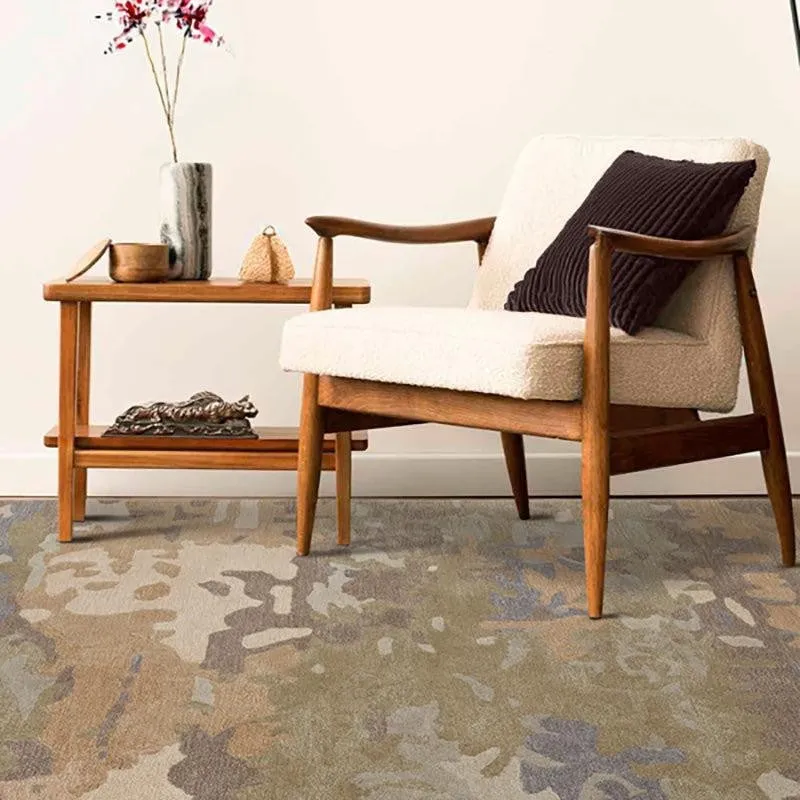Sobek Hand Tufted Abstract Wool & Nylon Carpet - Grey & Green media 3